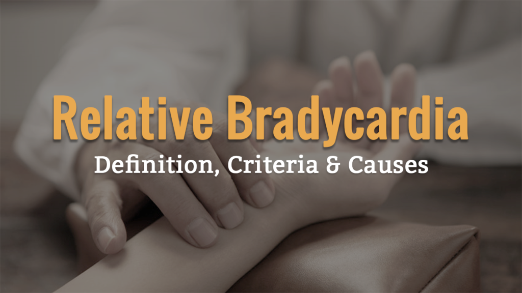 relative bradycardia